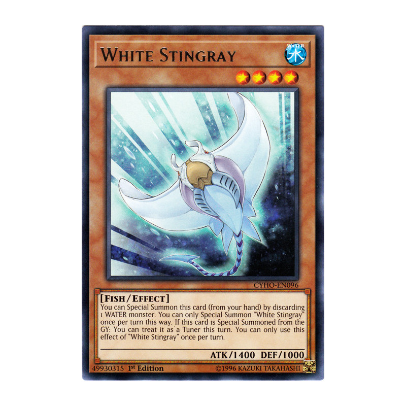 Yu-Gi-Oh TCG CYHO-EN096 R White Stingray Cybernetic Horizon