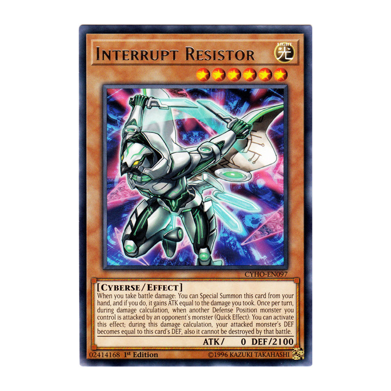 Yu-Gi-Oh TCG CYHO-EN097 R Interrupt Resistor Cybernetic Horizon