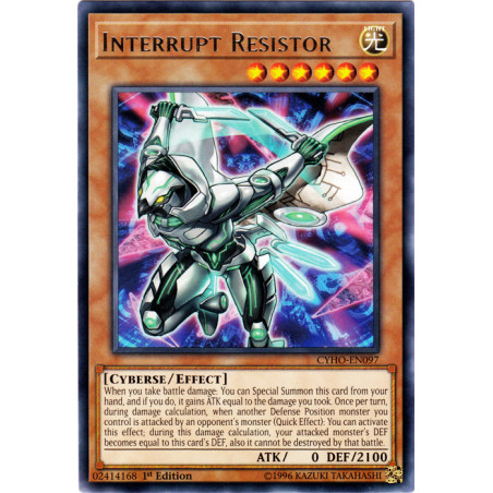 Yu-Gi-Oh TCG CYHO-EN097 R Interrupt Resistor Cybernetic Horizon