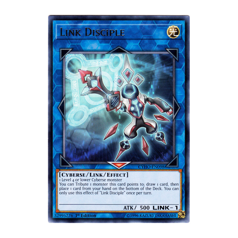 Yu-Gi-Oh TCG CYHO-EN098 R Link Disciple Cybernetic Horizon
