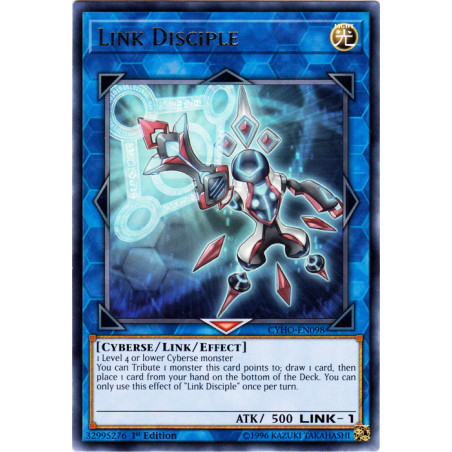 Yu-Gi-Oh TCG CYHO-EN098 R Link Disciple Cybernetic Horizon