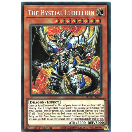 Yu-Gi-Oh TCG DABL-EN009 SE The Bystial Lubellion Darkwing Blast