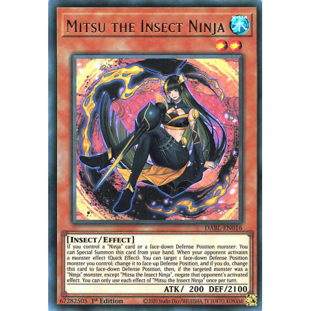 Yu-Gi-Oh TCG DABL-EN016 UR Mitsu the Insect Ninja Darkwing Blast