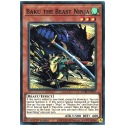 Yu-Gi-Oh TCG DABL-EN017 SR Baku the Beast Ninja Darkwing Blast