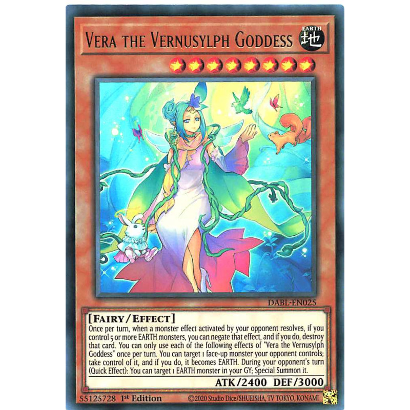 Yu-Gi-Oh TCG DABL-EN025 UR Vera the Vernusylph Goddess Darkwing Blast