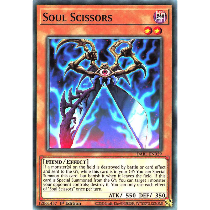 Yu-Gi-Oh TCG DABL-EN029 C Soul Scissors Darkwing Blast