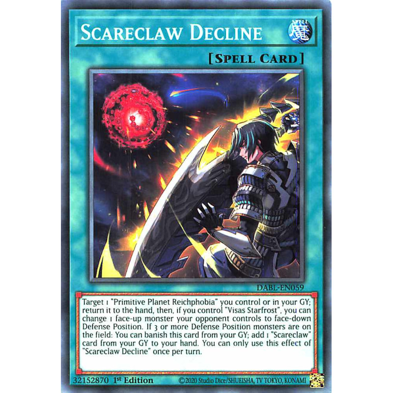 Yu-Gi-Oh TCG DABL-EN059 C Scareclaw Decline Darkwing Blast