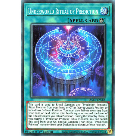 Yu-Gi-Oh TCG DABL-EN063 C Underworld Ritual of Prediction Darkwing Blast
