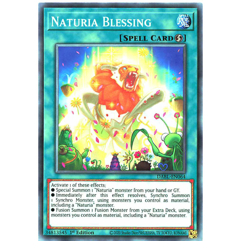 Yu-Gi-Oh TCG DABL-EN064 C Naturia Blessing Darkwing Blast