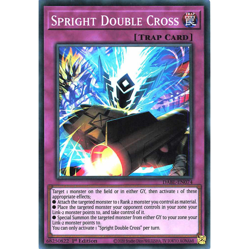 Yu-Gi-Oh TCG DABL-EN074 SR Spright Double Cross Darkwing Blast