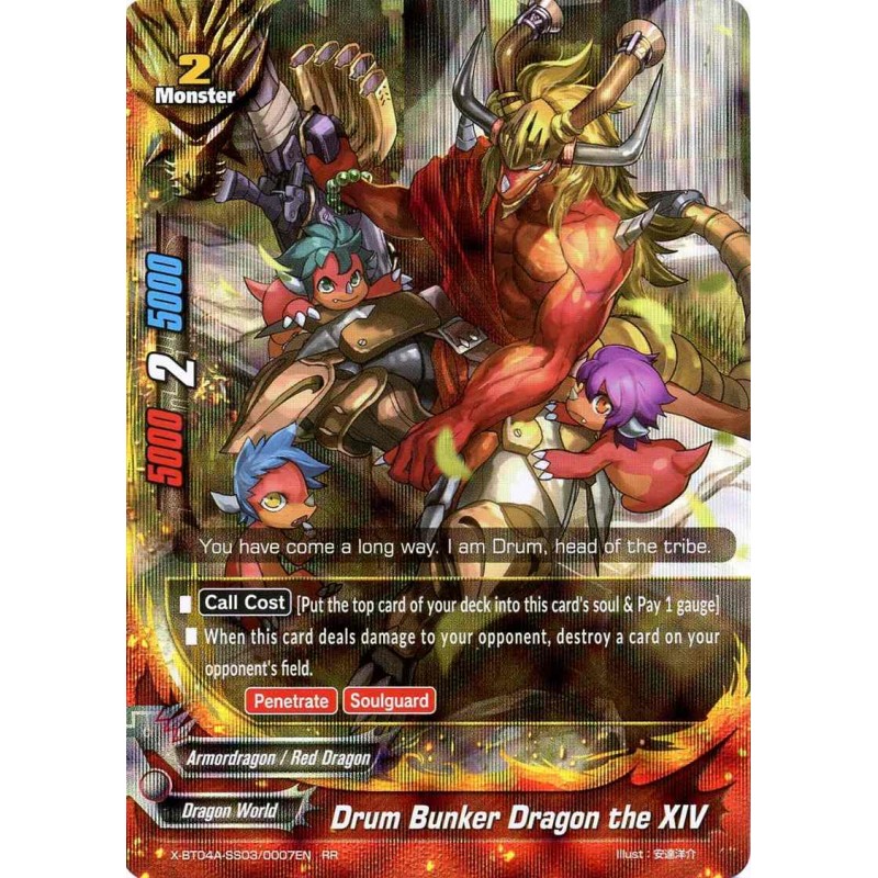 future card buddyfight drum bunker dragon