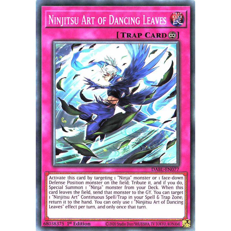 Yu-Gi-Oh TCG DABL-EN077 C Ninjitsu Art of Dancing Leaves Darkwing Blast