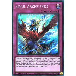Yu-Gi-Oh TCG DABL-EN078 SR Simul Archfiends Darkwing Blast