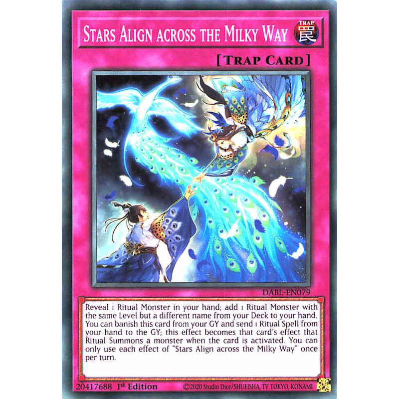 Yu-Gi-Oh TCG DABL-EN079 C Stars Align across the Milky Way Darkwing Blast