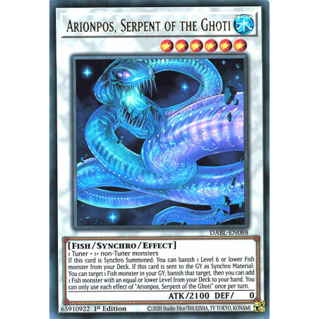 Yu-Gi-Oh TCG DABL-EN088 UR Arionpos, Serpent of the Ghoti Darkwing Blast
