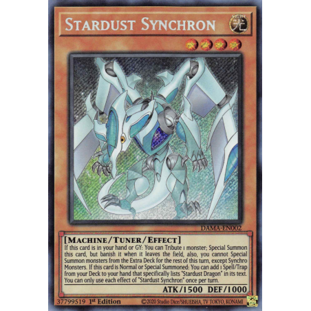 Yu-Gi-Oh TCG DAMA-EN002 SE Stardust Synchron Dawn of Majesty