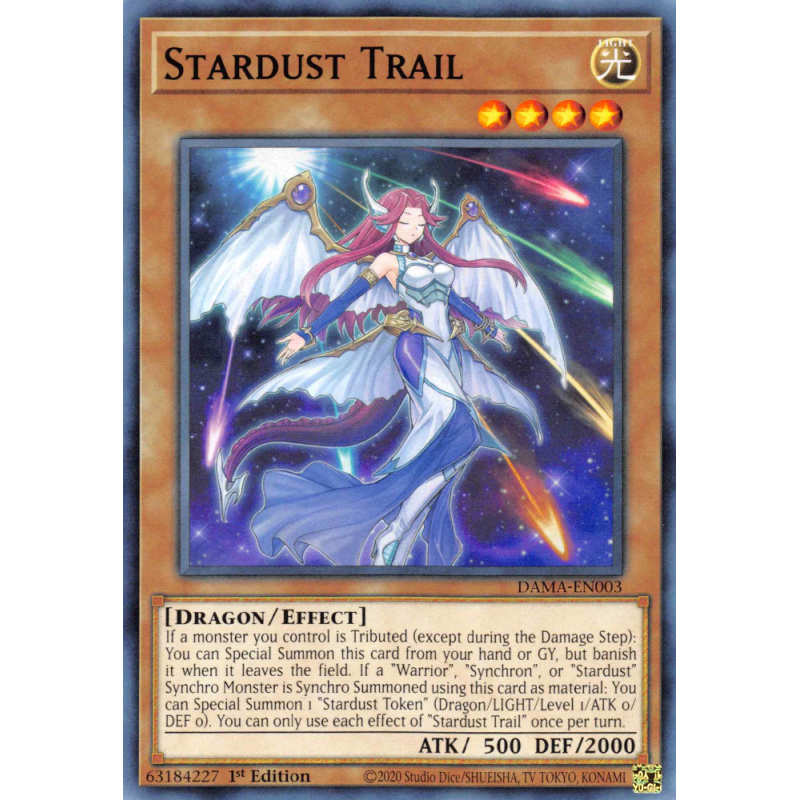 Yu-Gi-Oh TCG DAMA-EN003 C Stardust Trail Dawn of Majesty
