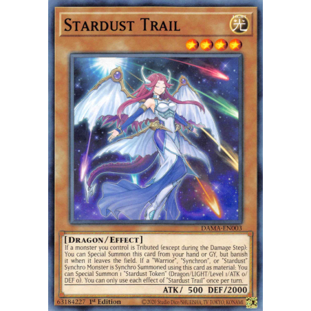 Yu-Gi-Oh TCG DAMA-EN003 C Stardust Trail Dawn of Majesty