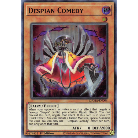 Yu-Gi-Oh TCG DAMA-EN004 SR Despian Comedy Dawn of Majesty