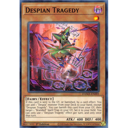 Yu-Gi-Oh TCG DAMA-EN005 C Despian Tragedy Dawn of Majesty