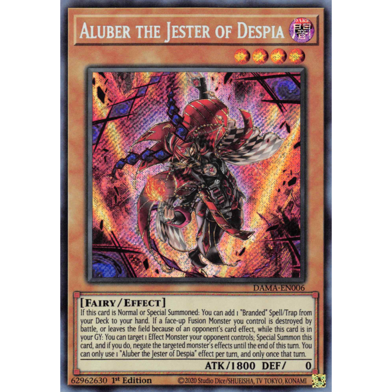 Yu-Gi-Oh TCG DAMA-EN006 SE Aluber the Jester of Despia Dawn of Majesty