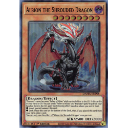 Yu-Gi-Oh TCG DAMA-EN008 SR Albion the Shrouded Dragon Dawn of Majesty