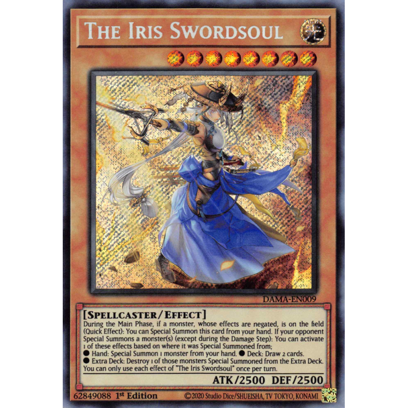 Yu-Gi-Oh TCG DAMA-EN009 SE The Iris Swordsoul Dawn of Majesty