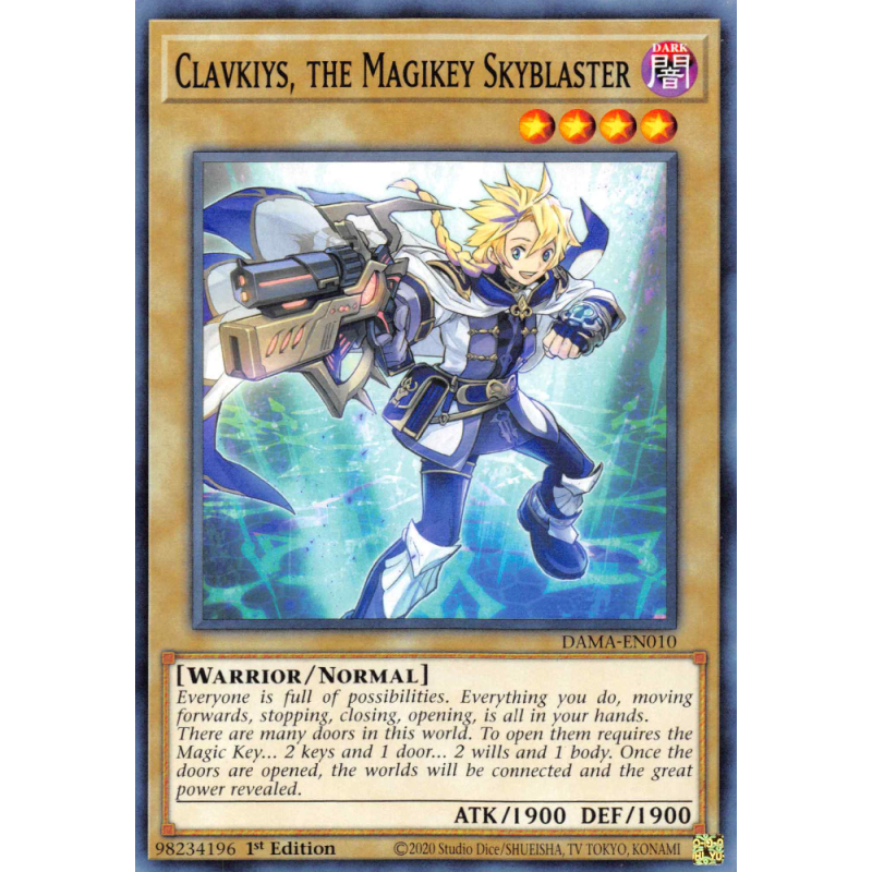 Yu-Gi-Oh TCG DAMA-EN010 C Clavkiys, the Magikey Skyblaster Dawn of Majesty