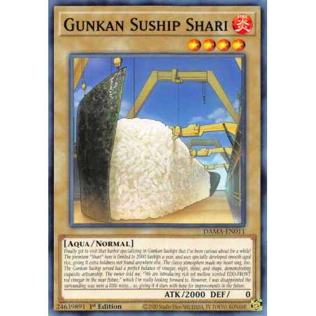 Yu-Gi-Oh TCG DAMA-EN011 C Gunkan Suship Shari Dawn of Majesty