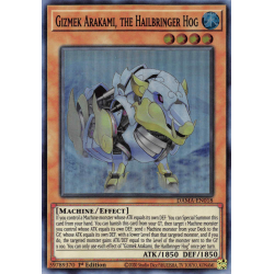 Yu-Gi-Oh TCG DAMA-EN018 SR Gizmek Arakami, the Hailbringer Hog Dawn of Majesty