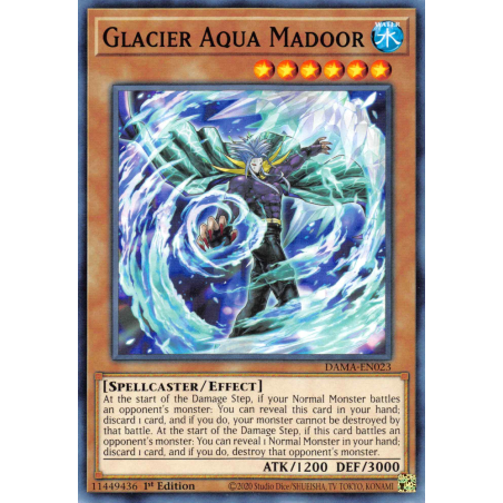 Yu-Gi-Oh TCG DAMA-EN023 C Glacier Aqua Madoor Dawn of Majesty