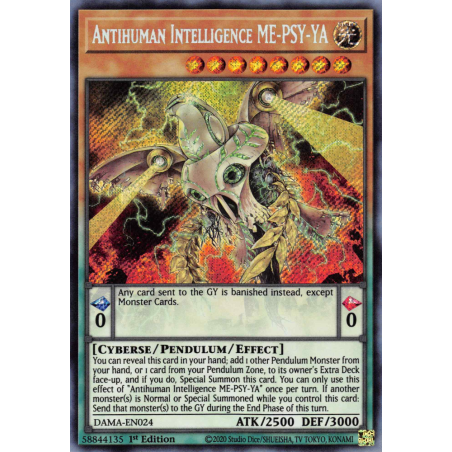 Yu-Gi-Oh TCG DAMA-EN024 SE Antihuman Intelligence ME-PSY-YA Dawn of Majesty