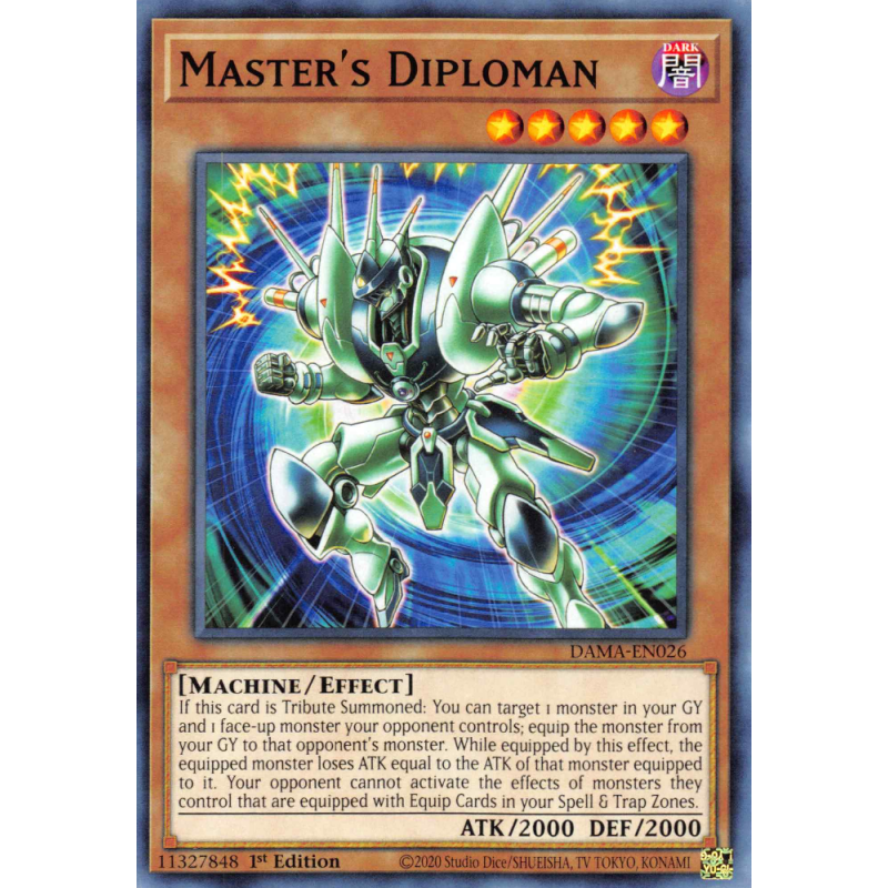 Yu-Gi-Oh TCG DAMA-EN026 C Master's Diploman Dawn of Majesty