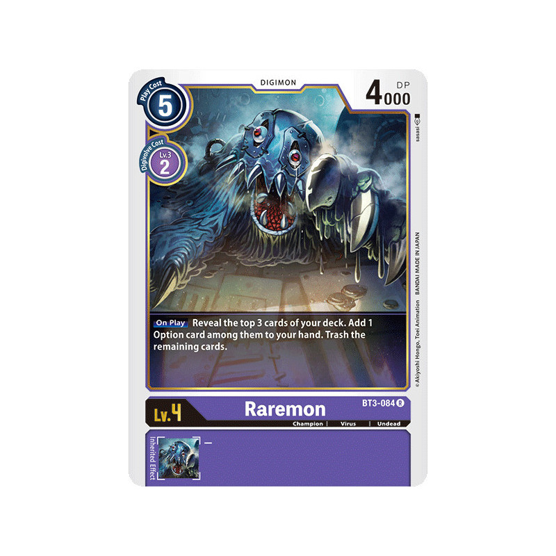 Digimon_TCG_BT3-084_Raremon_Rare_Union_Impact_Card_Game