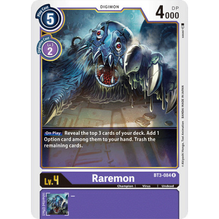 Digimon_TCG_BT3-084_Raremon_Rare_Union_Impact_Card_Game