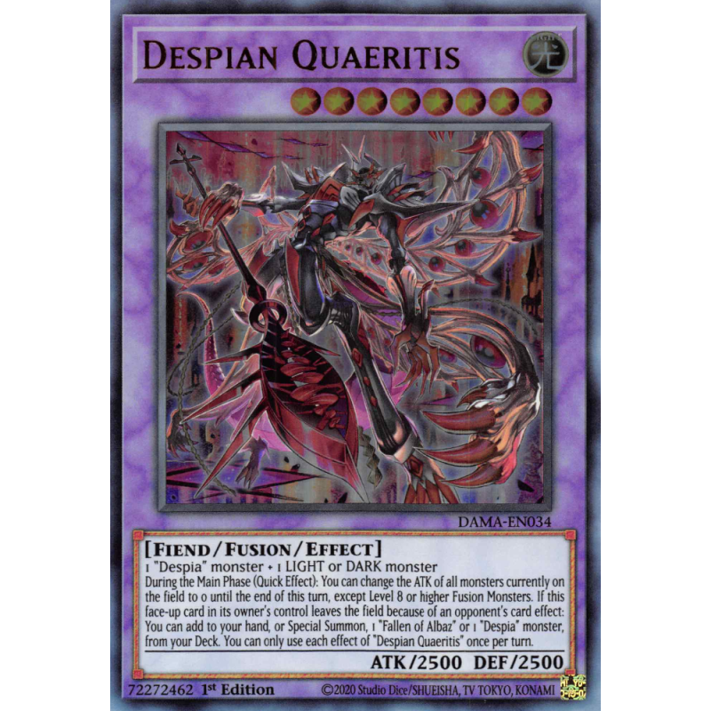 Yu-Gi-Oh TCG DAMA-EN034 UR Despian Quaeritis Dawn of Majesty