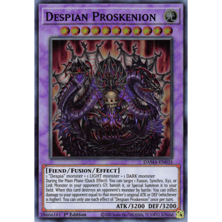 Yu-Gi-Oh TCG DAMA-EN035 SR Despian Proskenion Dawn of Majesty