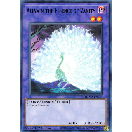 Yu-Gi-Oh TCG DAMA-EN038 C Allvain the Essence of Vanity Dawn of Majesty