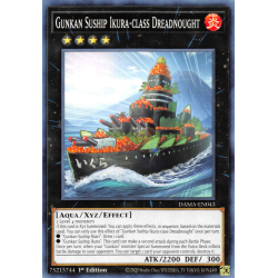 Yu-Gi-Oh TCG DAMA-EN043 C Gunkan Suship Ikura-class Dreadnought Dawn of Majesty