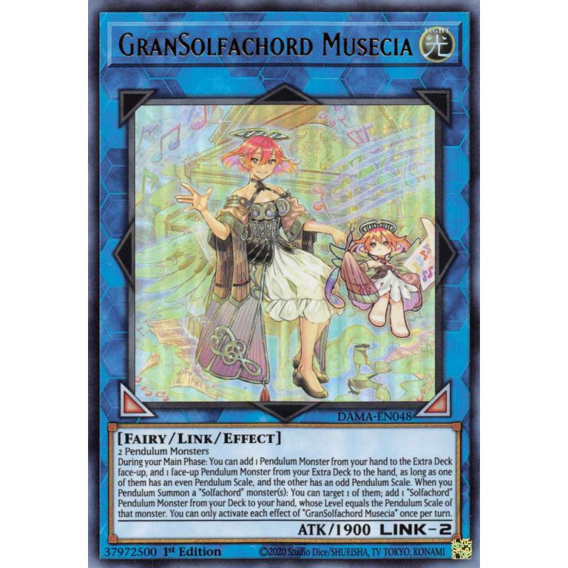 Yu-Gi-Oh TCG DAMA-EN048 UR GranSolfachord Musecia Dawn of Majesty