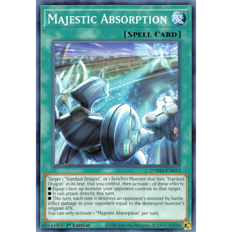 Yu-Gi-Oh TCG DAMA-EN052 C Majestic Absorption Dawn of Majesty