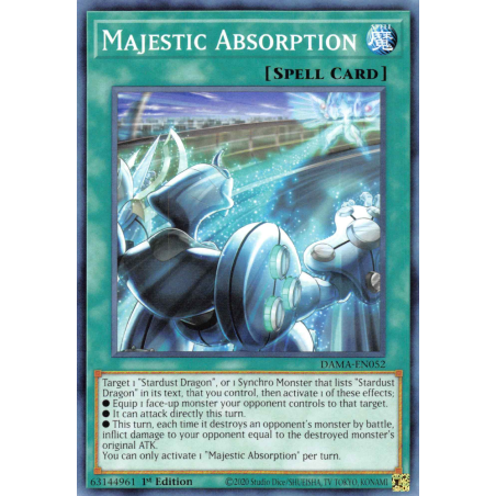 Yu-Gi-Oh TCG DAMA-EN052 C Majestic Absorption Dawn of Majesty