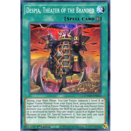 Yu-Gi-Oh TCG DAMA-EN053 C Despia, Theater of the Branded Dawn of Majesty