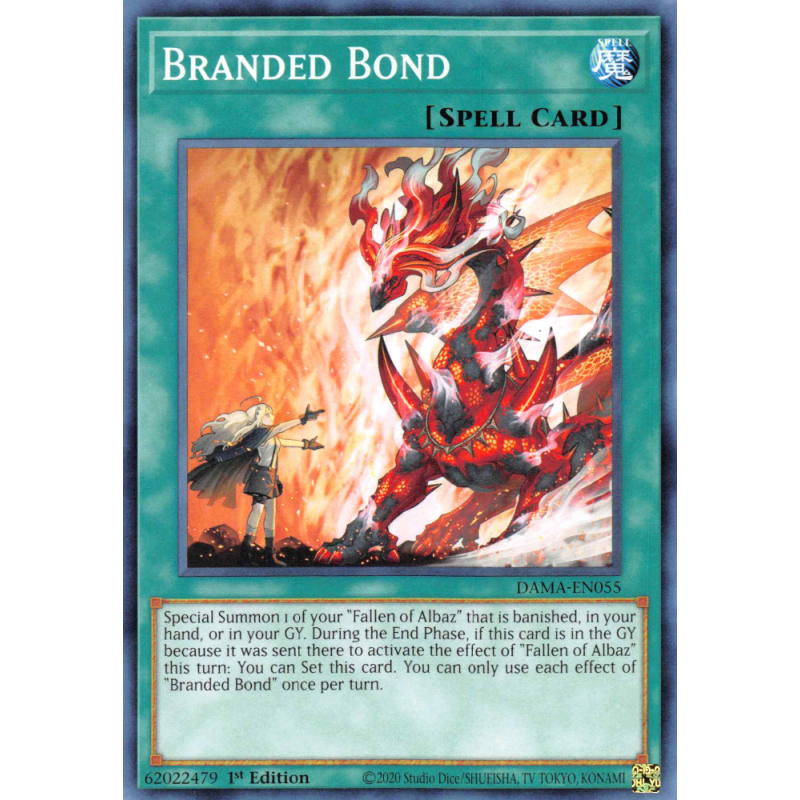 Yu-Gi-Oh TCG DAMA-EN055 C Branded Bond Dawn of Majesty