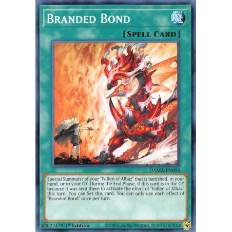 Yu-Gi-Oh TCG DAMA-EN055 C Branded Bond Dawn of Majesty