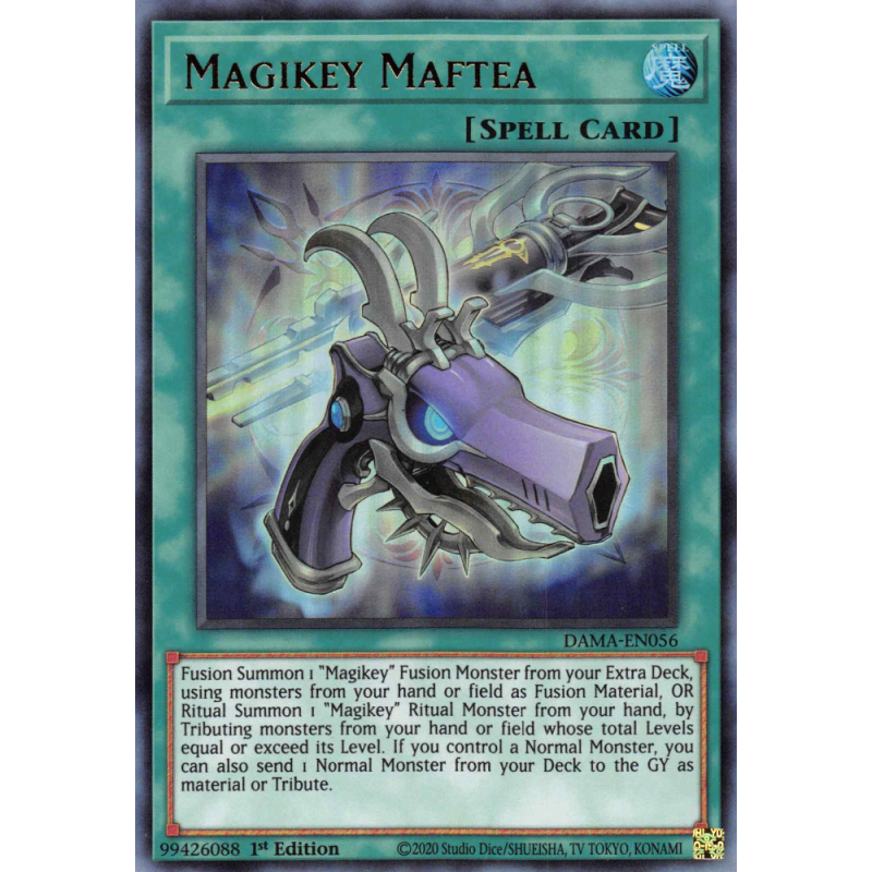 Yu-Gi-Oh TCG DAMA-EN056 UR Magikey Maftea Dawn of Majesty