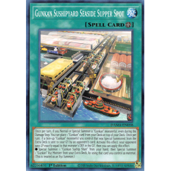 Yu-Gi-Oh TCG DAMA-EN058 C Gunkan Sushipyard Seaside Supper Spot Dawn of Majesty