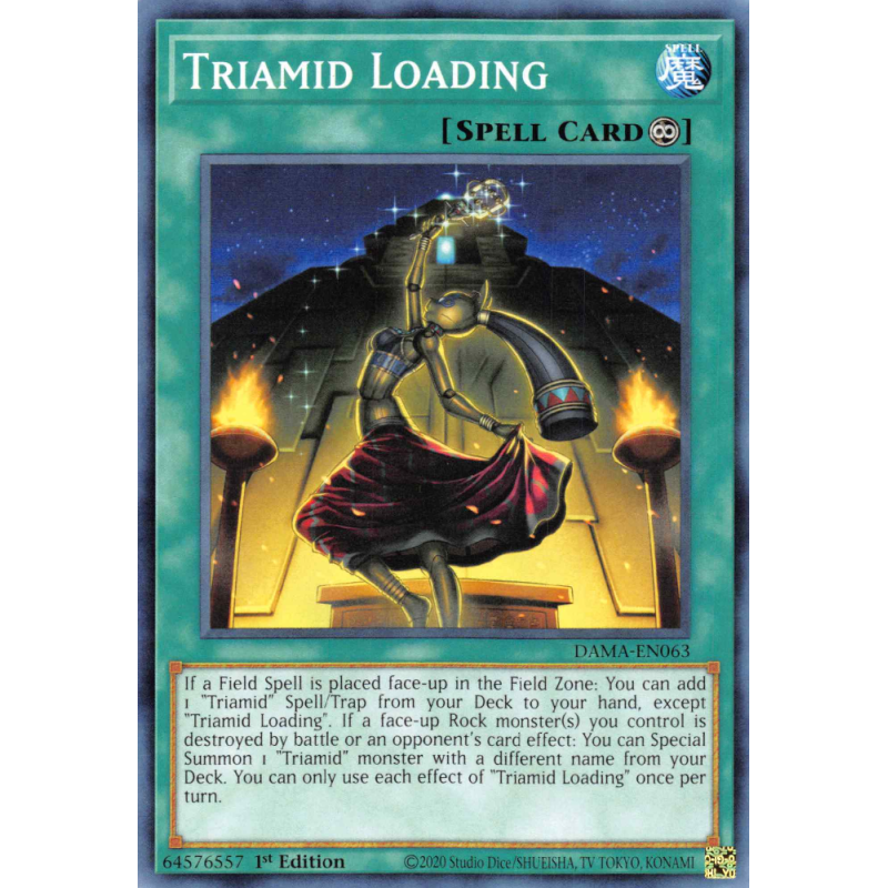 Yu-Gi-Oh TCG DAMA-EN063 C Triamid Loading Dawn of Majesty