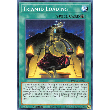 Yu-Gi-Oh TCG DAMA-EN063 C Triamid Loading Dawn of Majesty