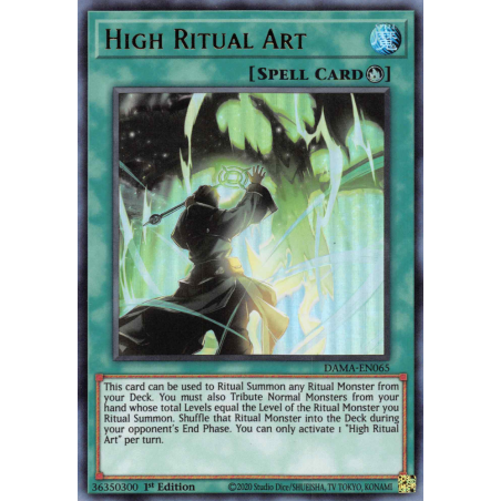 Yu-Gi-Oh TCG DAMA-EN065 UR High Ritual Art Dawn of Majesty